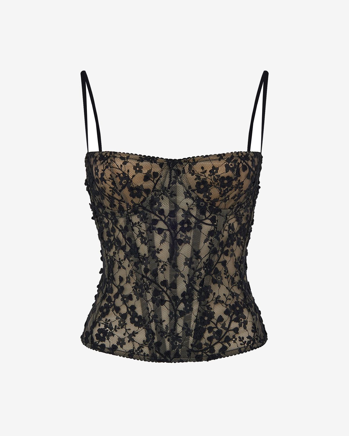 Топ корсетного типа из кружева