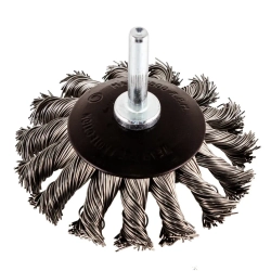Кордщетка дисковая с хвостовиком для дрели 75мм RockForce##Rock FORCE RF-BCK103