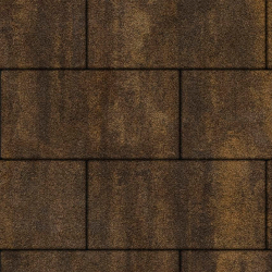 Тротуарная плитка ПРЯМОУГОЛЬНИК 600х300 мм - Листопад гранит Мокко