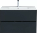 Тумба с раковиной Aquanet Алвита New 277515 80 антрацит