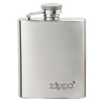 Подарочный набор Zippo (зажигалка Brushed Chrome и фляжка)