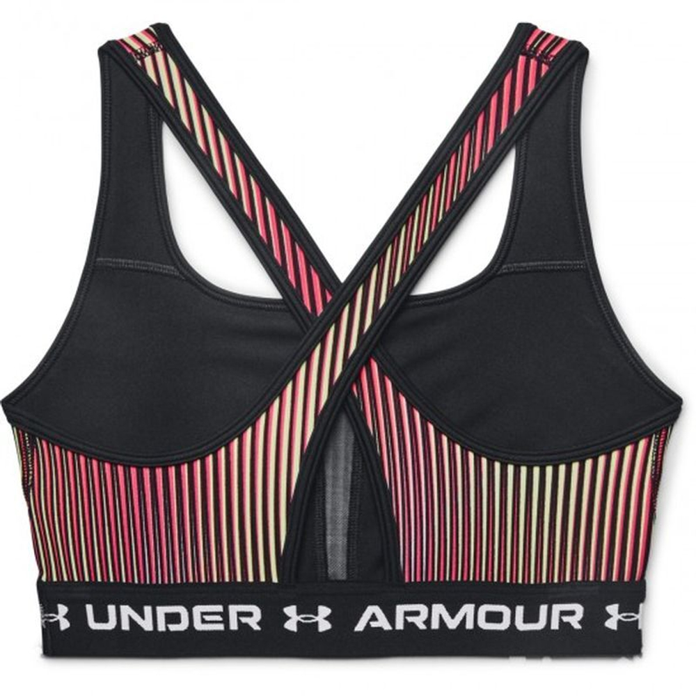 Теннисный бюстгальтер Under Armour Women's Armour Mid Crossback Printed Sports Bra - Multikolor