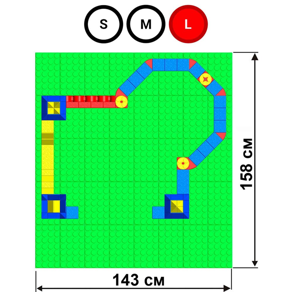 Набор GigaBloks 7,5: Крепость на платформе