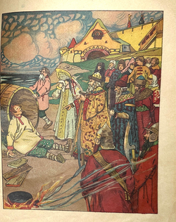 Емеля дурак. Сказка. Рисунки Курдюмова. М., Т-во И.Д. Сытина, 1916 г.