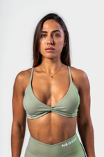 Топ Medium-Support Sports Bra TWIST-KNOT 423 Зеленый