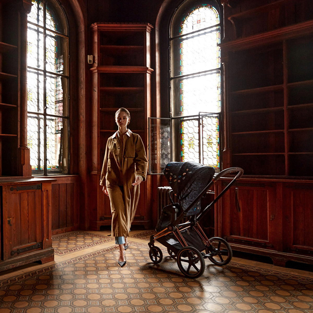 Прогулочная коляска Cybex Priam IV Rosegold Jewels of Nature