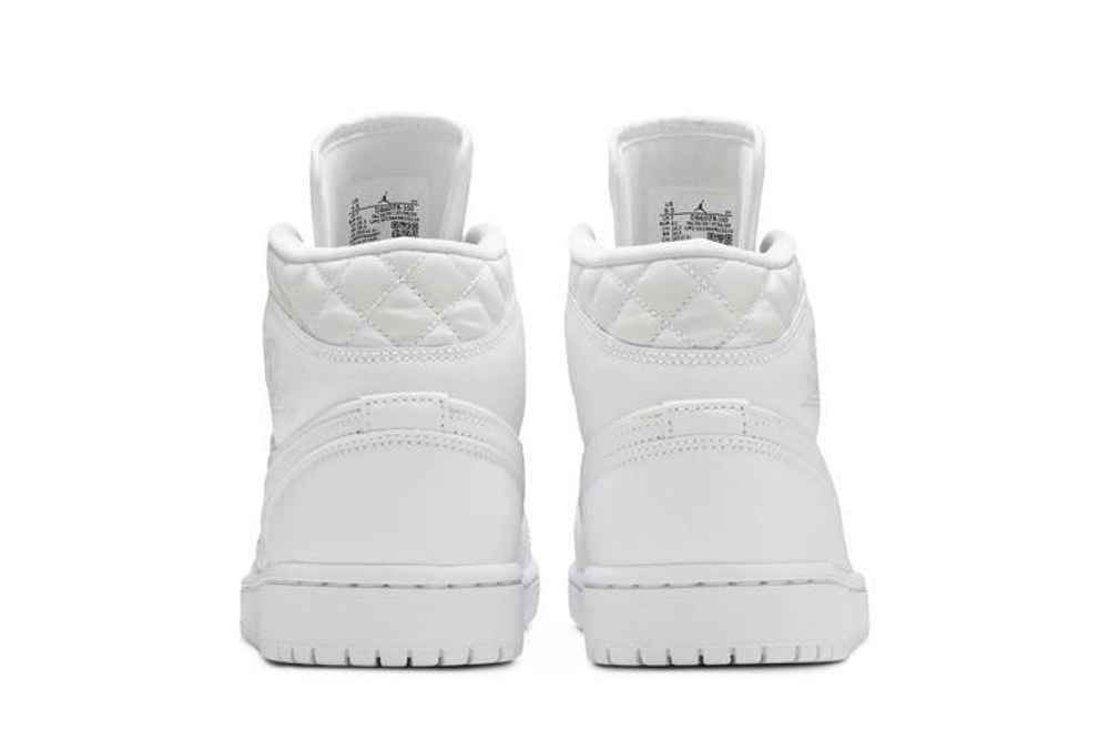 Кроссовки Jordan Air Jordan 1 Mid "Quilted White" (Женская размерная сетка)