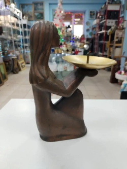 Подсвечник Девушка. бронза 20 век. СССР