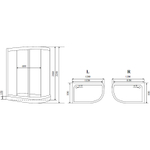 Душевая кабина Timo Standart 120x85 R T-6602 S R F без гидромассажа