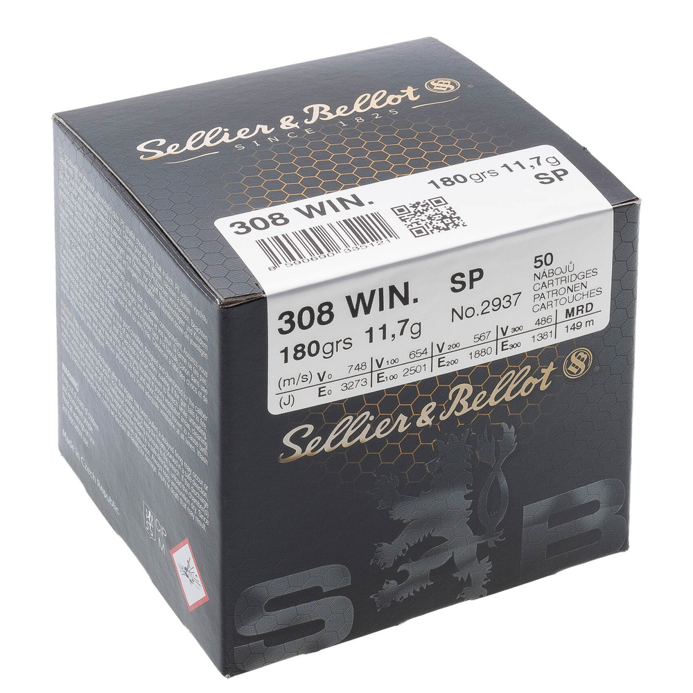 Патроны .308 Win S&B пуля SP 11,7 г BULC PACKING BOX