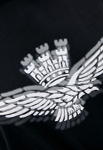 Футболка жен. AERONAUTICA 1881 черный лого белым