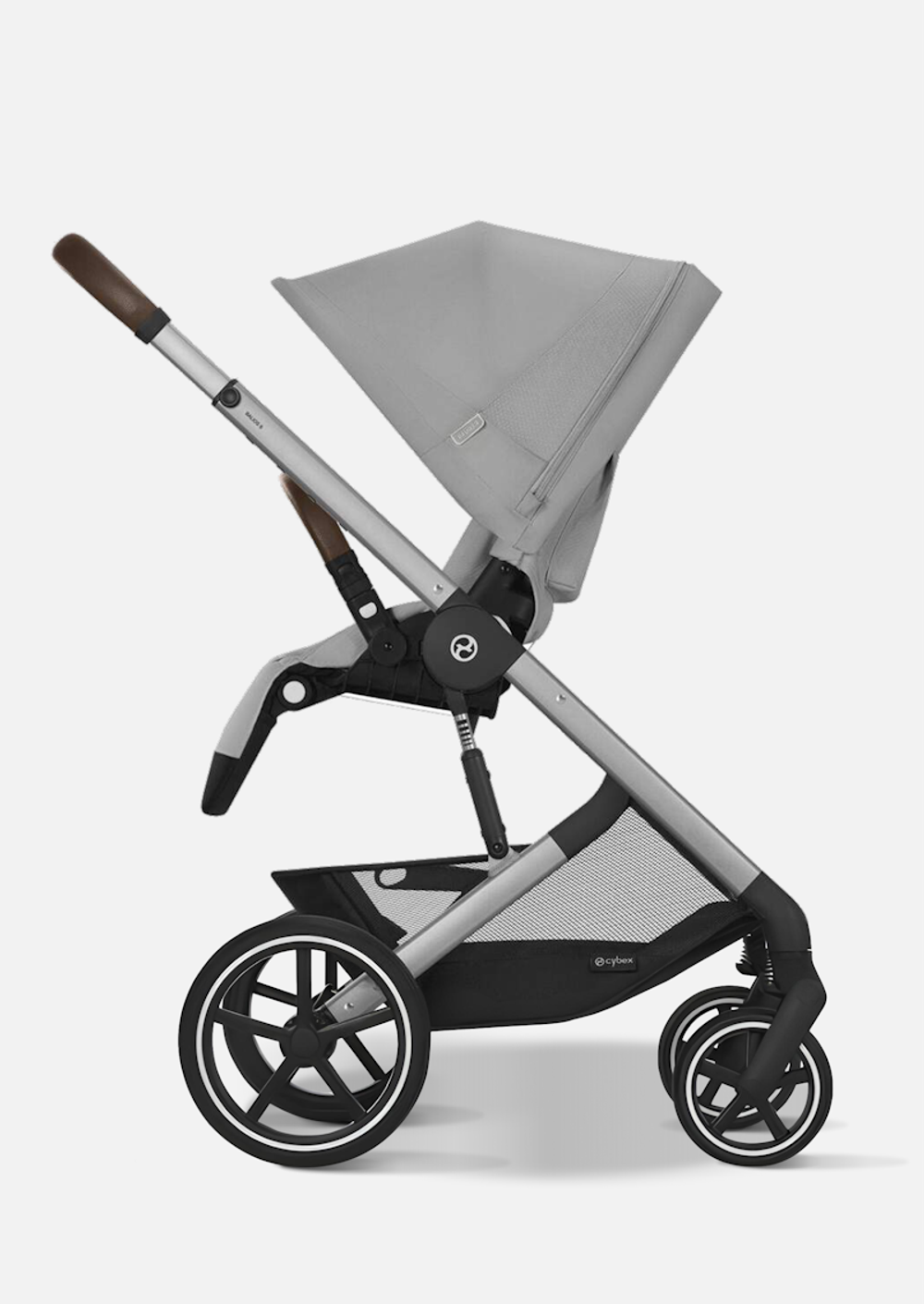 Cybex Детская коляска Balios S Lux BLK 3 в 1 цвет Lava Grey с автокреслом Aton B2