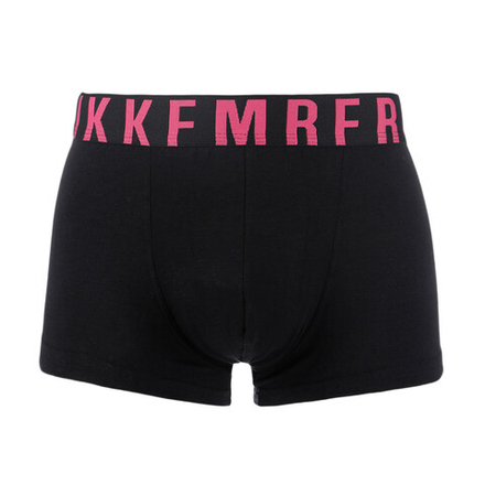 Мужские трусы хипсы черные с розовыми буквами Bikkembergs MIX COLOR FLUO BKK1UTR16SI