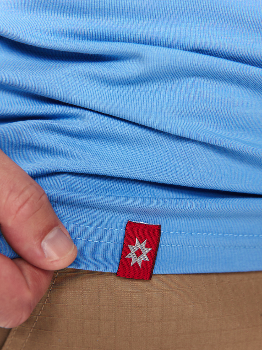 Футболка Варгградъ мужская голубая «Вдоль по морю»