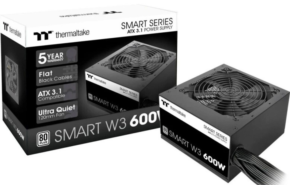 Блок питания ATX Thermaltake Smart W3 600