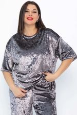 Блуза Таинственное очарование (серо-бежевая) Б14681-25М LT Collection