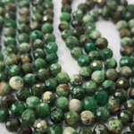 Гранат Цаворит (тсаворит), зеленый гранат, р-р 6.3мм, цена за нить 10 см