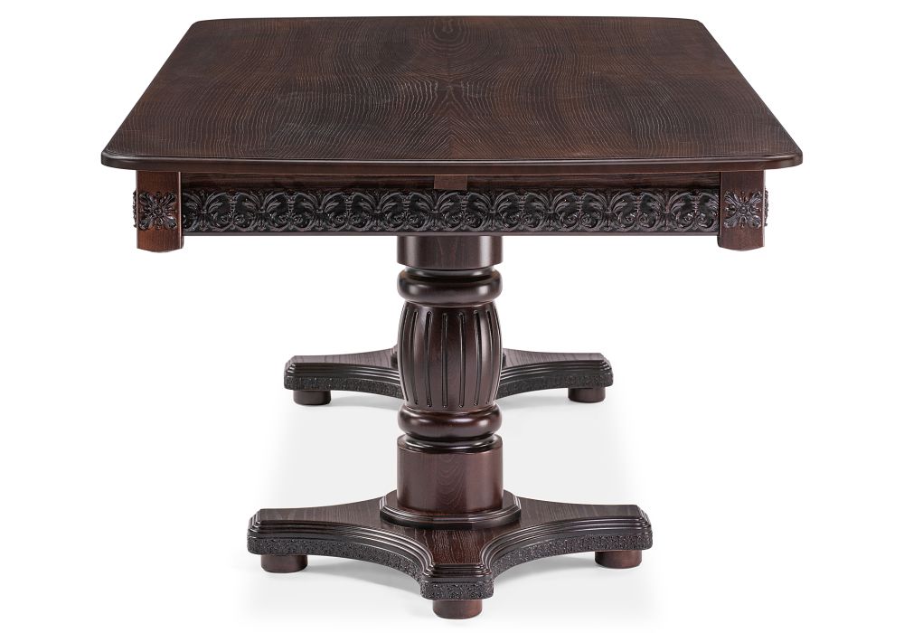 Деревянный стол Морнит 220(320)х110 орех темный / орех