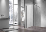 Душевая перегородка Walk-In VSW-1H100CLGM, 1000*2000, вороненая сталь, стекло прозрачное