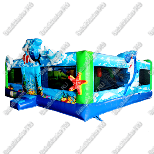 Коммерческий надувной батут "Морская звезда"