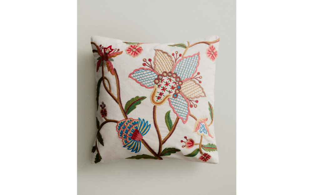 Zara Home наволочка декоративная из хлопка, светло-бежевый, 45x45 см · 6379/008