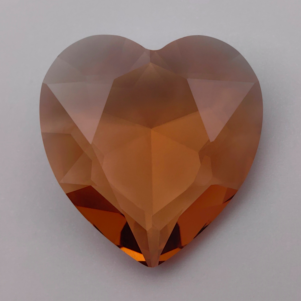 Сердце К9, Light Colorado Topaz Unfoiled