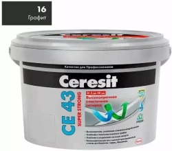 Затирка для широких швов от 5 до 40 мм Церезит СЕ 43 Super Strong графит