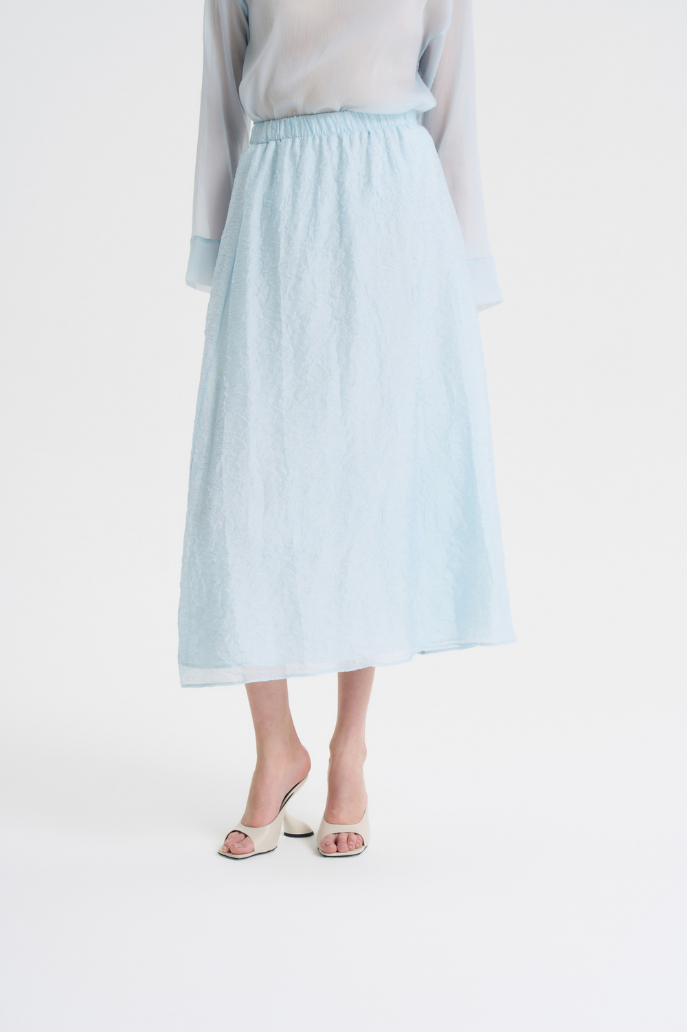 Юбка из жатой вискозы