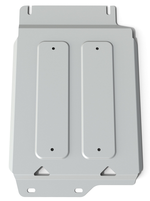 Защита РК Rival для Infiniti QX56 II (V - 5.6) 2010-2013/Infiniti QX80 (V - 5.6) 2013-2018 2017-н.в./Nissan Patrol Y62 (V - 5.6) 2010-2019 (устанавл-ся совместно с 333.4123.1), штампованная, алюминий 4 мм, с крепежом, 333.4124.2