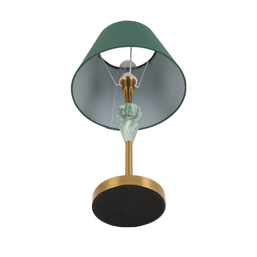 8275/1T CLASSI латунь/зеленый, металл/керамика/ткань Настольная лампа Е14 1*40W 220V VERMONT