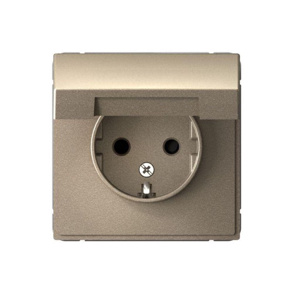 Розетка ArtGallery 16А IP20 с заземл. защ. шторки с крышкой механизм шампань SE GAL000546 Розетка ArtGallery 16А IP20 с заземл. защ. шторки с крышкой механизм шампань SE GAL000546