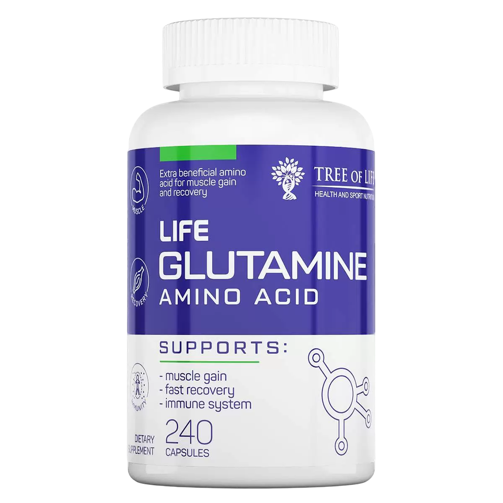 Tree of Life Glutamine 240 caps , Глютамин