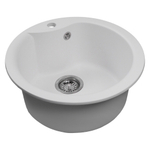 Мойкa ML-GMS101 СТАНДАРТ круглая, белый (331), 480 мм (глуб. чаши 190)