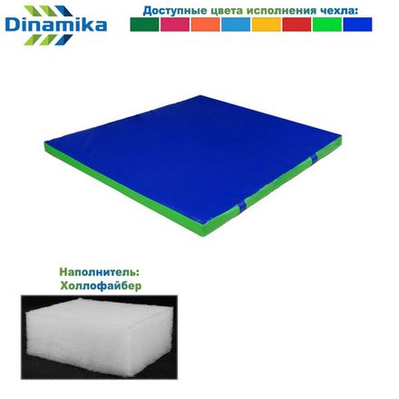 Мат гимнастический 1000х1000х50 винилискожа (холлослеп/холлофайбер)