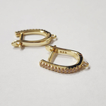 Ювелирные швензы, позолота, фианиты, английский замок, люкс фурнитура ⭐️