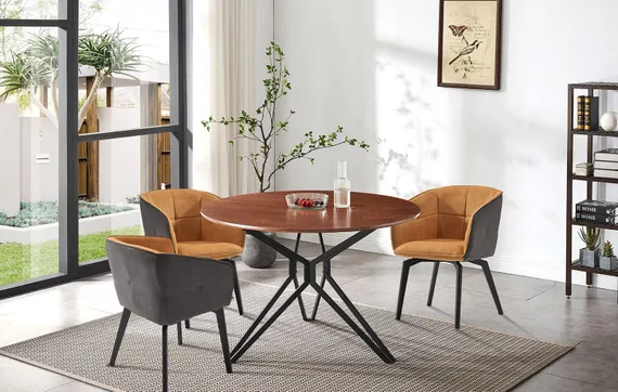 Стол Hert Ø120 см, орех