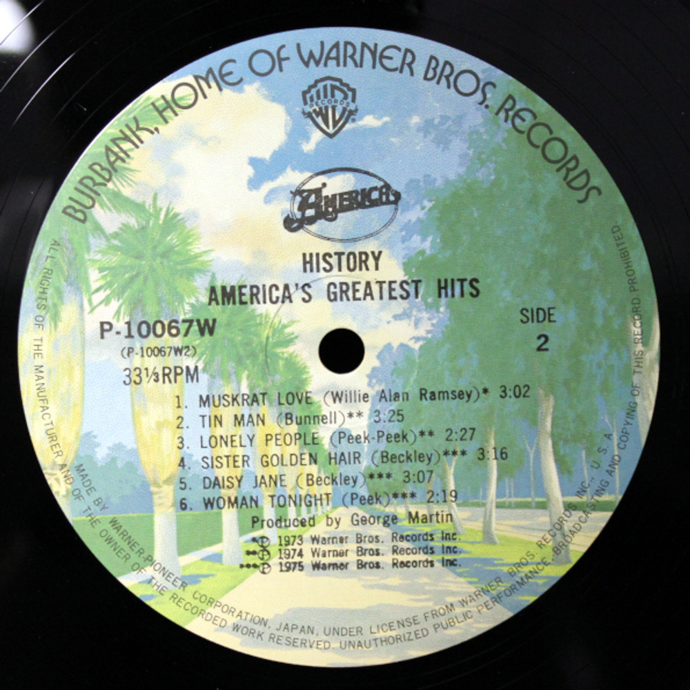 America / History - America's Greatest Hits (LP)