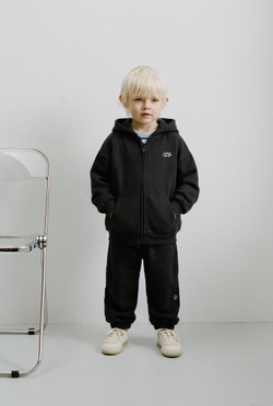 ZARA БРЮКИ-ДЖОГГЕРЫ, ЧЕРНЫЙ