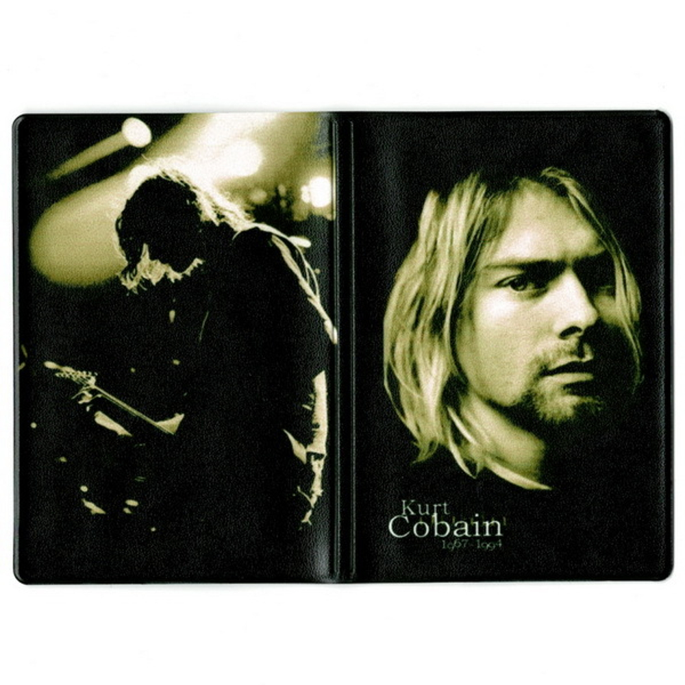 Обложка для паспорта Nirvana  (Kurt Cobain)