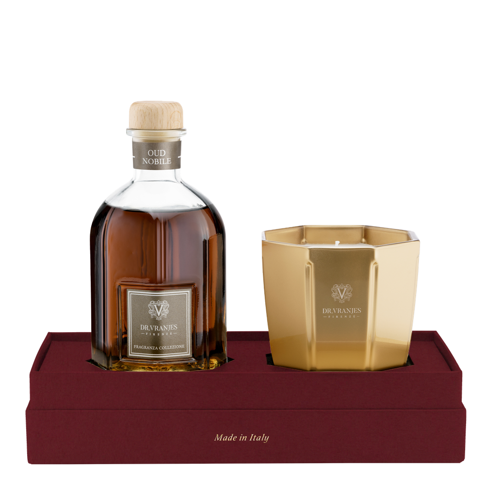 Dr. Vranjes Oud Nobile диффузор 250 мл со свечой 200 г (аромат благородное удовое дерево)