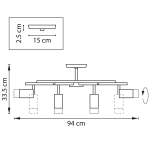 Потолочная люстра Lightstar RULLO LR7183181