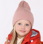 Шапка вязанная для девочек А.ШД20-71361790, пудра, р-р 52-56 7390916