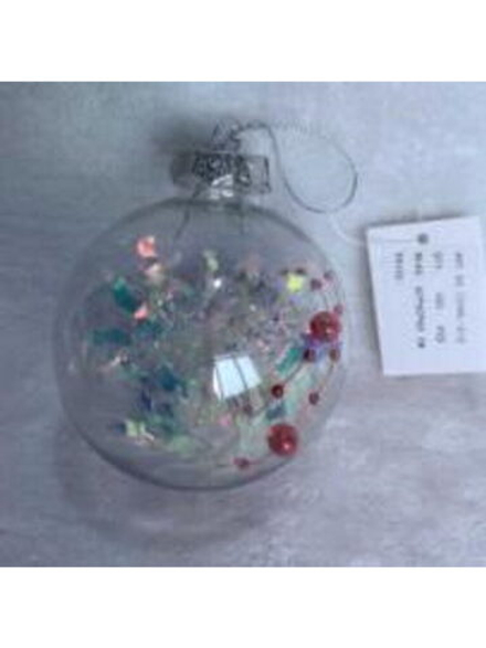 Ёлочный шар 8 см "Комета" с декором