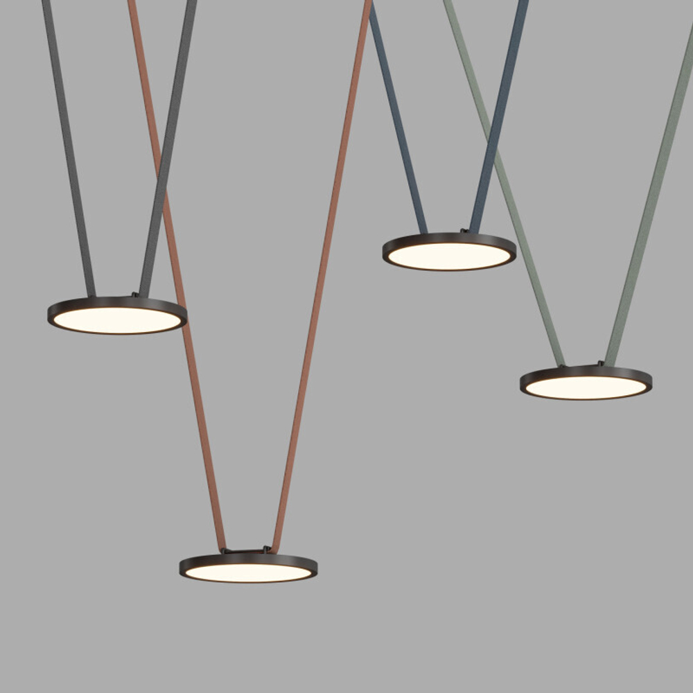 DK5567-BK Cветильник для трека-ремня Belty, серия Flow, со светодиодом, D168*H29.5мм, 48V DC, 10W, RA90, 120°, 3000K, IP20, черный, алюминий