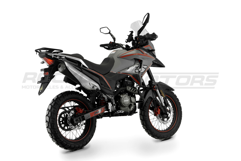 Мотоцикл турэндуро ROCKOT DAKAR (серый/красный)