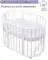 Простынь на резинке Lemony kids Simple Белый овальная поплин