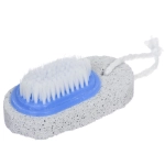 Пемза для ног «Pedicure», со щеткой, форма овал, цвет в ассортименте, 6,5*4, 31гр✦