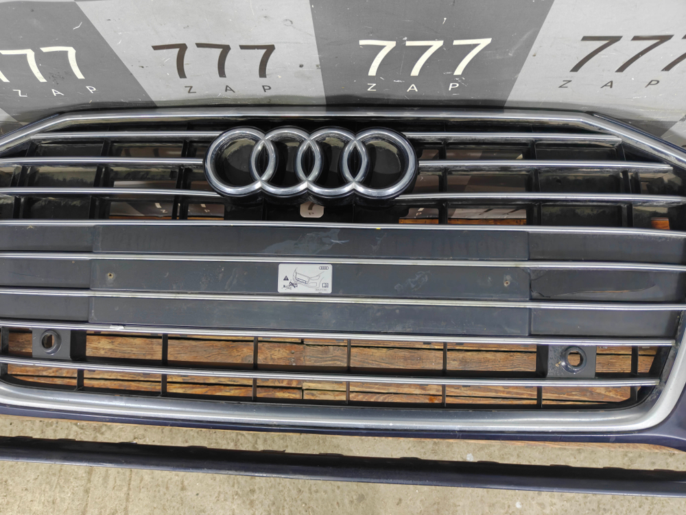 Бампер передний + решетка радиатора Audi A6 (C8) 18-25 Б/У Оригинал 4K0807065AGRU