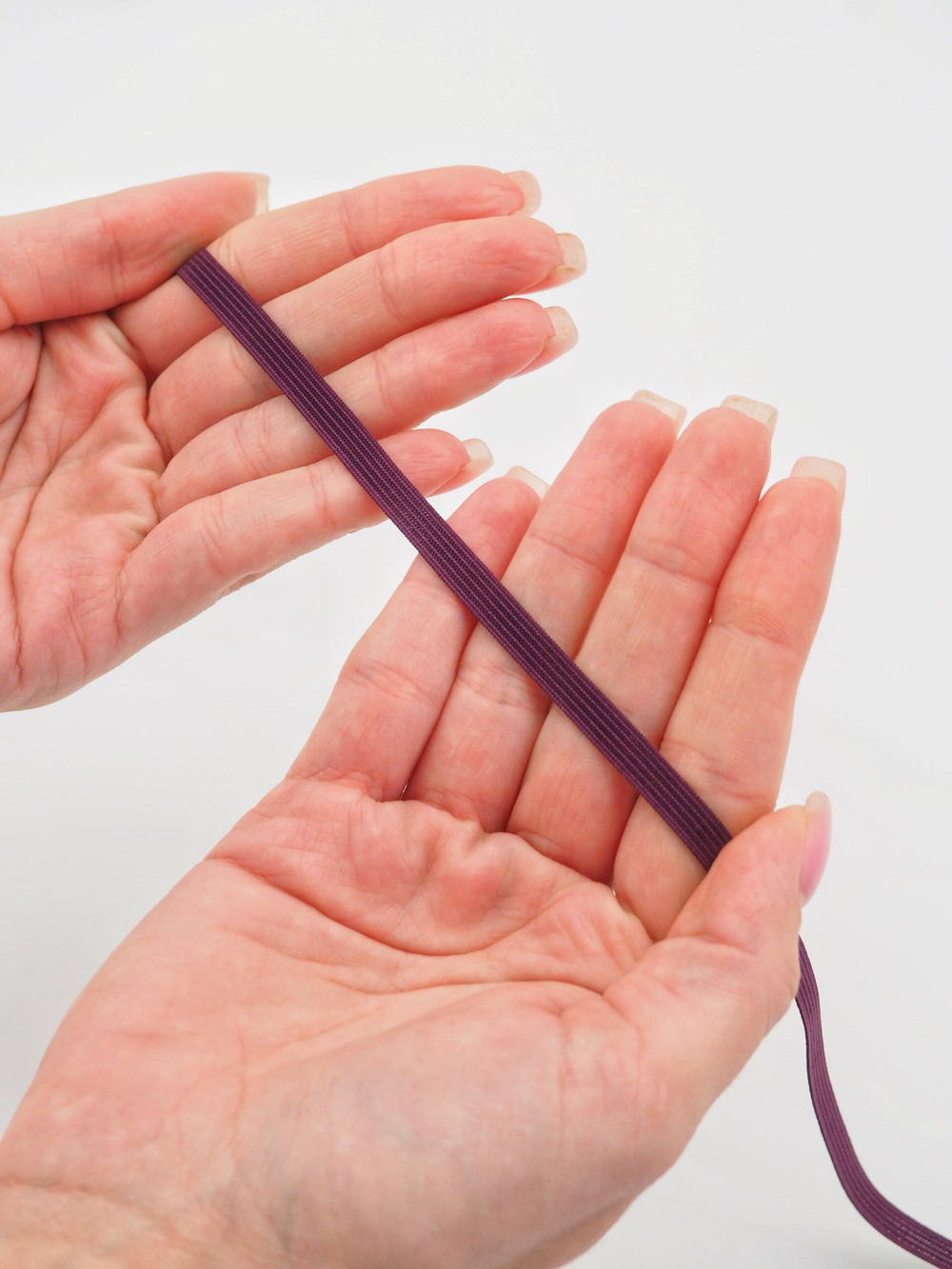 Резинка узкая бельевая слива ширина 6 мм