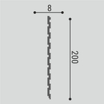 BelloDeco. Стеновая панель СП 06/2.6, (200x8x2600мм). Полимер, композит